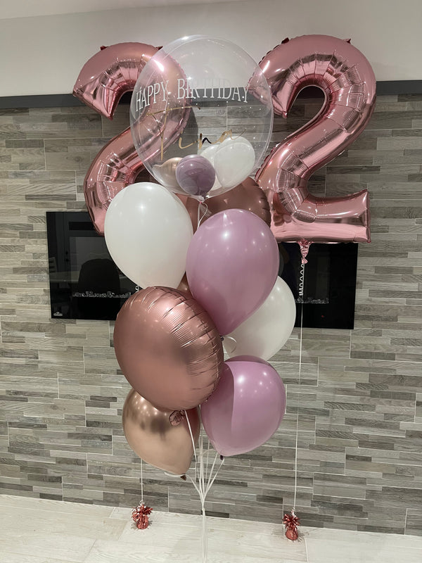 Balloon Bouquet with Orbz and Numbers