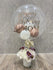 Floral Balloon Bouquet (Standard) - White and Rose Gold